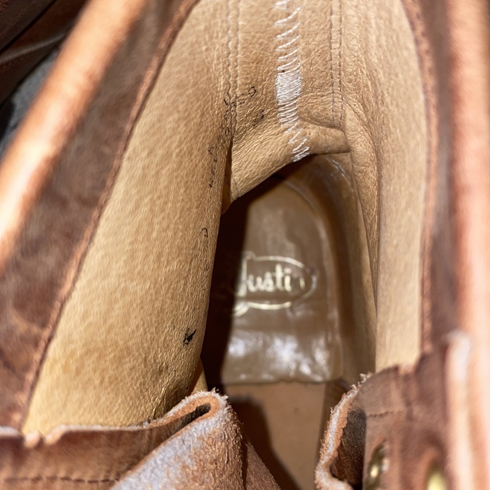 Justin Apache Lace-R Boots Size 7 - image 4